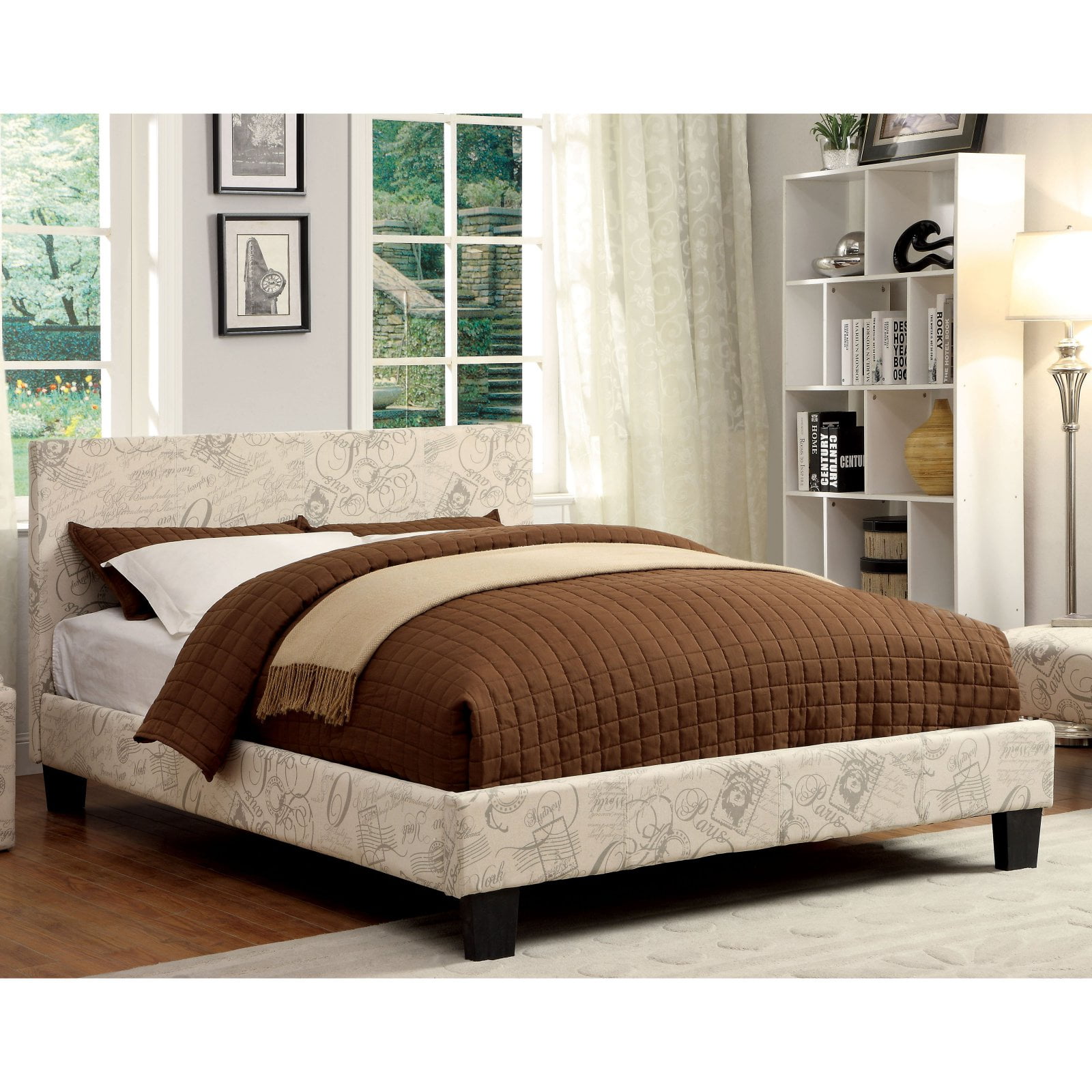 Furniture Of America Kristoff Low, Althea Upholstered Sleigh Bed King