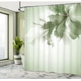 thumbnail image 4 of Ambesonne Abstract Shower Curtain, Gradient Toned Flowers Art, 69"Wx70"L, Sage Green, 4 of 4