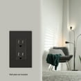 thumbnail image 5 of ENERLITES, Dark Bronze Elite Series Decorator Receptacle Outlet Child Safe Tamper-Resistant, Self-Grounding, 2-Pole, Residential Grade, 15A 125V, UL Listed, 61501-TR-DB, 5 of 5