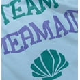 thumbnail image 4 of Team Mermaid Under the Seashell Cute Youth T Shirt Tee Girls Infant Toddler Brisco Brands 12M, 4 of 5