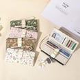 thumbnail image 7 of GAEKEAO Womens Wallet RFID Blocking Slim Thin Bifold Card Holder Vegan Leather Floral Long Clutch Wallets with Wristlet, 7 of 7