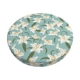 thumbnail image 2 of Lsque Lilies Flowers Round Bar chair cushion covers Velvet Fabric Premium Comfort Protects from Scratches and Stains for 14-17 Inch Chair- 14 inch, 2 of 7
