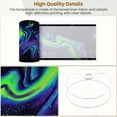 thumbnail image 4 of Linen Drum Lampshades Marble Colorful Neon Ultra Violet Blue Green Black Wavy 13"x13"x10" Light Shade for Table Lamps Floor Lamp Shades Lampshade Replacement Assembly Required, 4 of 8
