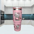 thumbnail image 2 of TERMO HELLO KITTY DE ACERO INOXIDABLE 30 ONZAS CON POPOTE, 2 of 3