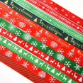 thumbnail image 3 of 25 Yards 1cm Wide,Christmas Ribbon for Gifts Wrapping, Fabric Ribbons for Hair Bow Clip Accessory DIY Craft Decor, 3 of 5