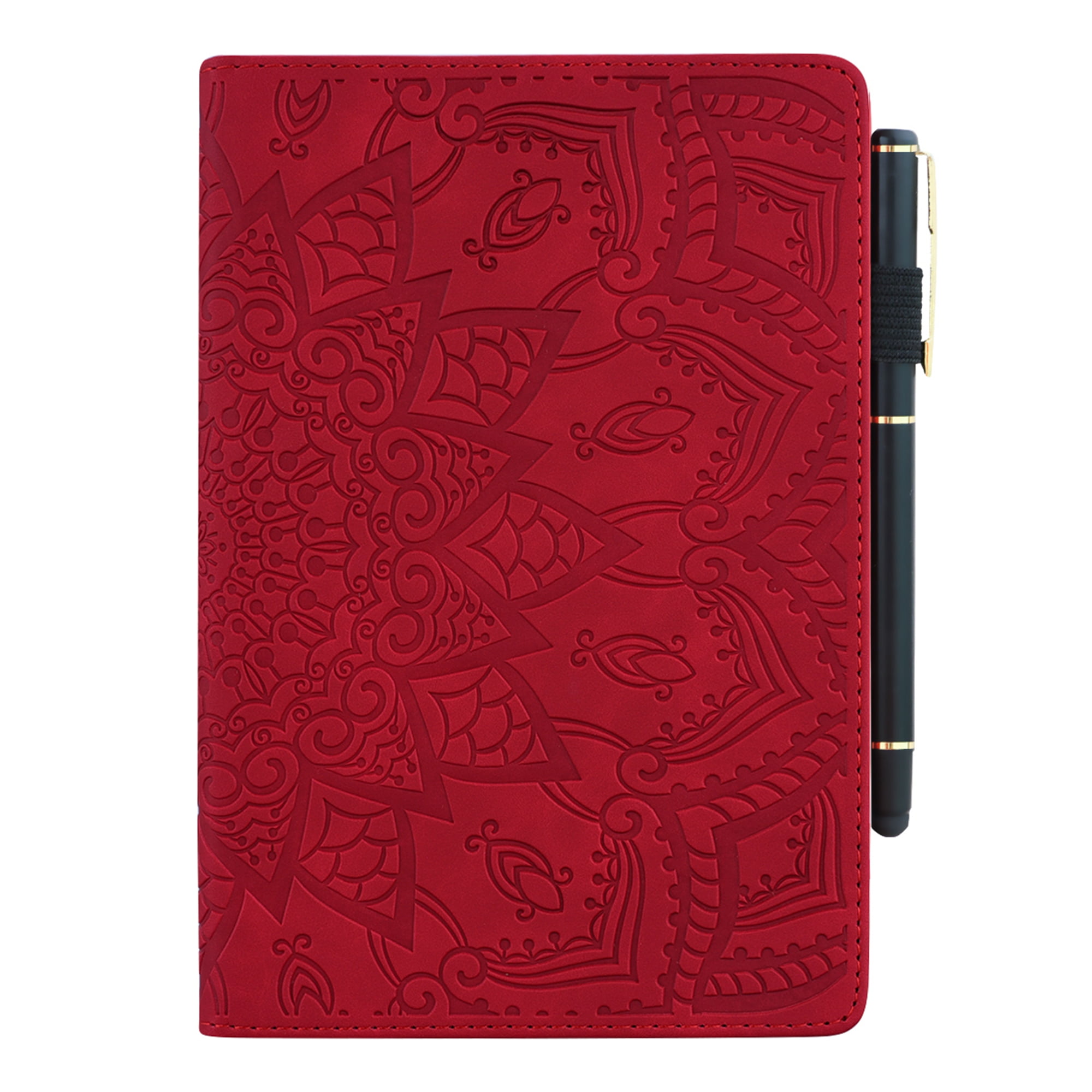 K-Lion for Apple iPad 10th Generation Folio Flip Case, 2022 iPad 10.9 Inch Case with  Pencil Holder & Card Holder Slots,Luxury PU Leather Shockproof Stand Slim Shell Cover for iPad A2757 A2777,Red