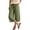 Mint Green, variant on Wide Leg Capri Pants Women Flowy Cotton Drawstring Elastic Waist Cropped Pants Summer Casual Boho Beach Pants with Pockets Gray