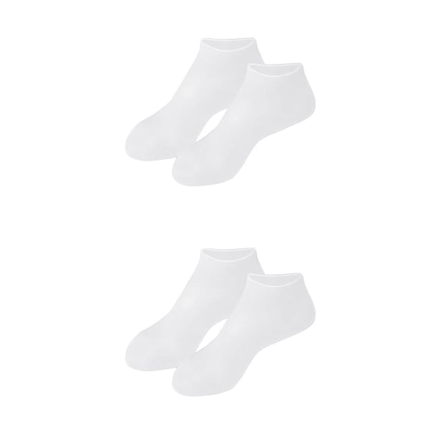 Calcetines de gel de silicona Soidarity Protección para los pies Blanco M 2piezas