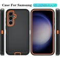 thumbnail image 7 of for Samsung Galaxy S24+ / S24 Plus Case with HD Screen Protector [Not fit S24 / S24 Ultra], Samsung S24+Plus Phone Case,Heavy Duty Case for Samsung S24 Plus 6.7" (BeltClip_BlackOrange), 7 of 7