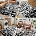 thumbnail image 5 of Area Rugs 2.7'x5', Black White Striped Carpet for Living Room Bedroom Dining Room, Farmhouse Stripes Modern Abstract Art Throw Kitchen Rugs Non Slip Washable Rectangle Indoor Outdoor Rugs, 5 of 8
