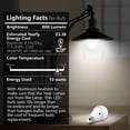 thumbnail image 3 of Dusk to Dawn Light Bulb- 2 Pack, A19 LED Sensor Light Bulbs; UL Listed, Automatic On/Off, 800 Lumen, 10W(60 Watt Equivalent), E26 Base, Indoor/Outdoor Lighting Bulb (5000K Daylight), 3 of 8