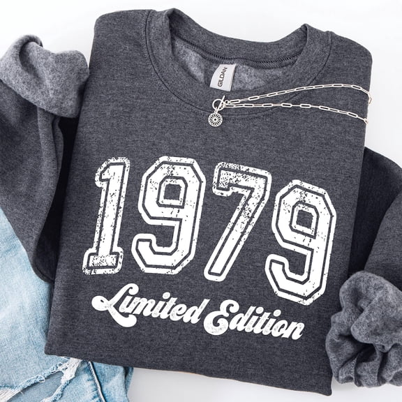 1979 Limited Edition Crewneck Sweatshirt: Retro Birthday Tshirt All Size S-5XL