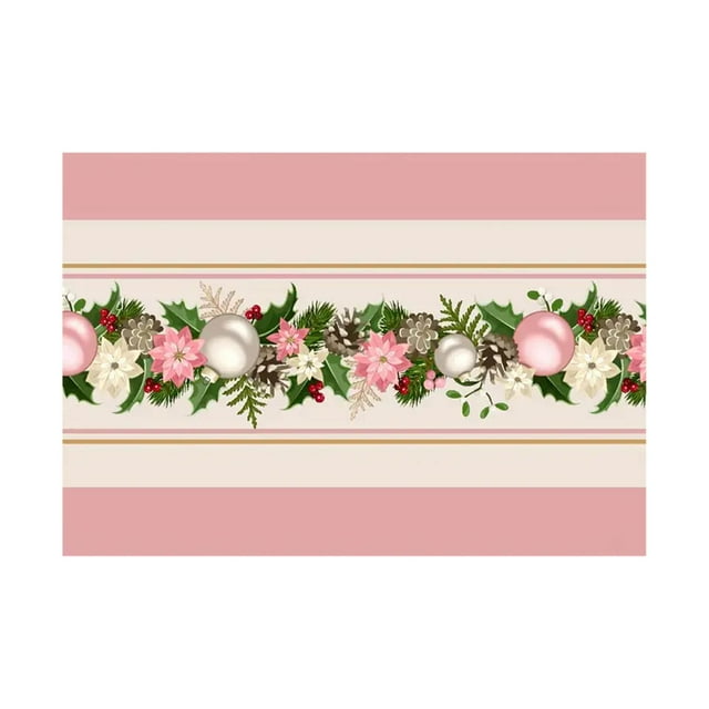 C Holiday Placemats 4-Pack, 45X30Cm Christmas Patterns, Adds Festive Touch To Your Kitchen And Dining Room Decor