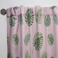 thumbnail image 3 of Designart 'Palm Tropical Leaves Retro Pattern' Mid-Century Modern Curtain Panel, 3 of 5