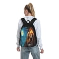 thumbnail image 6 of Lsque Squirrel Sleeping In Tree Pattern Adult Backpack – Durable & Lightweight PU Canvas Storage Bag , 15” Laptop Compartment, and Multiple Pockets, 6 of 6