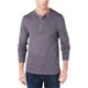 thumbnail image 1 of Club Room - Camiseta henley para hombre, color gris, XL, 1 of 1
