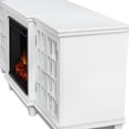 thumbnail image 6 of Real Flame Marlowe 70" Electric Fireplace TV Stand in White, 6 of 10