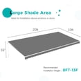 thumbnail image 2 of AECOJOY 20' x 10' Manual Retractable Patio Awning,Outdoor Awning Retractable Sunshade Shelter-Gray, 2 of 7