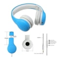 thumbnail image 2 of Auriculares KPTEC Kids Safety plegables para supraaurales con micrófono, color azul, 2 of 9