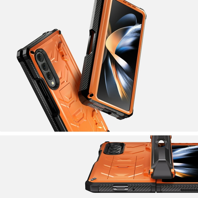 Ultimate Galaxy Z Flip 5 Case with Hinger Protection Orange