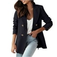 thumbnail image 2 of Hvyesh Women's Work Office Blazer Stretch Lapel Collar Long Sleeve Jacket Suit Blazer, 2 of 8