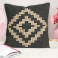 thumbnail image 6 of Indian Handwoven Kilim Pillow Cover 18x18 Square Indian Outdoor Cushions Cover Decorative Throw Pillow Cases Jute Wool Cushion Cover Boho Pillow Shams for Home Decor, 6 of 6