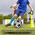 thumbnail image 5 of Uxcell Soccer Ball Kicking Net Solo Football Ball Kick Net Practice Training Aid Soccer Return for Ball Black, 5 of 6