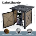 thumbnail image 5 of 25 Inch 40000 BTU Propane Fire Pit Table with Lid and Fire Glass, 5 of 6