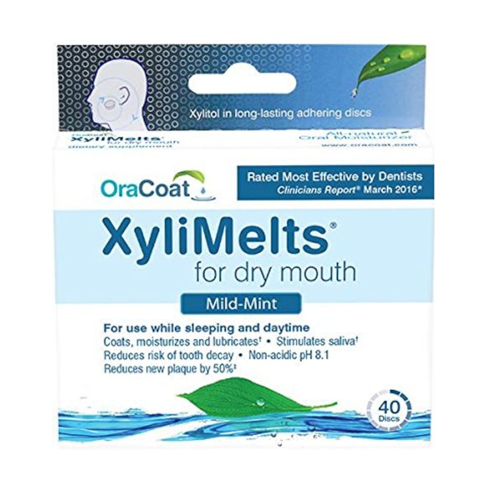 OraCoat XyliMelts MildMint for Dry Mouth 40 Discs