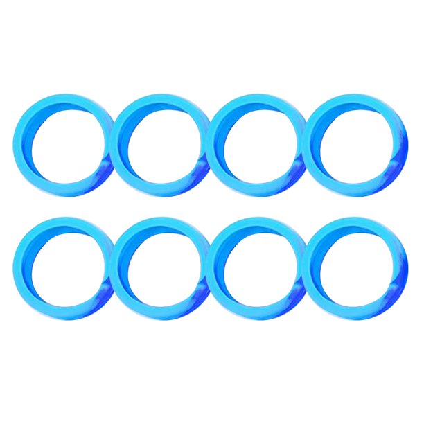 DQrwqpou Protector Ruedas Cubierta Antidesgaste Silicona para 8 Uds. (azul Lago)