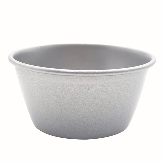 Matsuzay Molde para pudín de acero al carbono, molde antiadherente para pudín, taza redonda para tarta de huevo resistente a altas Herramientas y accesorios para hornear