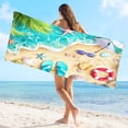 thumbnail image 6 of Tropical Ocean Palm Tree Beach Towel – Quick-Dry Microfiber Towel for Travel & Yoga, 6 of 6