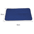 thumbnail image 4 of 2X Alèse Imperméable Lavable pour Incontinence, Drap de Matelas à Langer Réutilisable, Tapis d'Urine, Couche, Protège-Matelas, Housse, 2 x Alèse pour Incontinence, Bleu Marine, 4 of 8