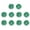 Green, variant on OUNONA 10-Pack Metal Alloy Flat Sew-On Buttons for Clothes, Coat Buckles, Hand Sewing Buttons