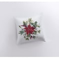 thumbnail image 3 of Christmas Poinsettia with Holly Throw Pillow Cover | Holiday Decor | Christmas Throw Pillow | Christmas Home Decor | Elegant Luxury Decor, 3 of 4