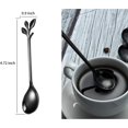 thumbnail image 3 of Cucharas de café negro, cucharas de helado de acero inoxidable, cuchara para agitar Demitasse de té de 4,7 pulgadas, paquete de 5, 3 of 5