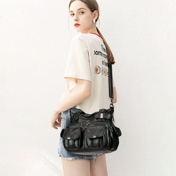 KL928 Satchel Handbags for Women Soft PU Leather Crossbody Shoulder Bag Hobo Bags