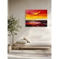 thumbnail image 4 of Abstract Art Canvas Print Wall Art Red Black Color Block Framed Canvas Art Wall Decor Modernism Pictures Painting Morden Artwork for Living Room Bedroom, Ready to Hang - 12"x16", 4 of 6