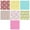 B, variant on DIY Easter Fabric Squares 10 Pack Bunny Print Polyester Quilting Material Decor Spring Crafts 10x10 Inch