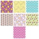 thumbnail image 2 of Xihbxyly Cuadrados de Tela de Conejito de Pascua, Patrones Primaverales, Estampados de Zanahorias y Huevos, Manualidades, Decoraciones Navideñas, Envoltura de Regalos, Tamaño 25 X 25 Cm, Juego de 10, 2 of 2