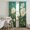 Teal, White, Green, variant on Spring Floral Sheer Curtains 96 Inch Length 2 Panels Set, Modern Abstract Flowers Leaves Voile Window Treatment Semi Sheer Long Curtains Drapes for Bedroom/Living Room/Kitchen 52"x96"x2
