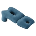 thumbnail image 4 of Almohada boca abajo, almohada para dormir boca abajo, multiusos, ergonómica, cómoda, con soporte para cuello y abertura para brazo, ideal para Azul, 4 of 8