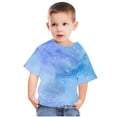 thumbnail image 4 of YANHAIGONG Cute Galaxy Tie Dye Shirts for Girls,3-14 Years Kid Girls Tie Dye Graphic Crop Tee,Colorful Round Neck Short Sleeve Casual Summer Blouses,Cute Tee Shirt Tops, 4 of 4