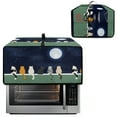 thumbnail image 2 of Renewold Toaster Oven Dust Cover with Accessory Pockets Dust Protection Easy Clean Microwave Oven Air Fryer Protector Case Kitchen Accessories, 18.5 x 14.5 x 9 Inches, Cat Moon Night, 2 of 7