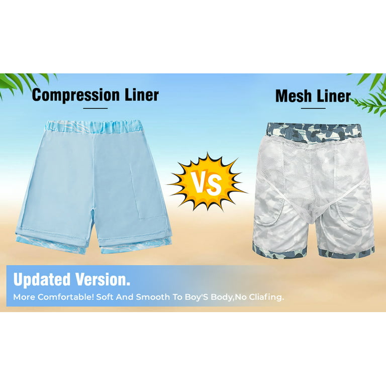 BULLPIANO Boys Swim Trunks Boxer Brief Compression Liner Swim Shorts Quick  Dry Bathing Suit Summer Beach Shorts 