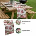 thumbnail image 5 of Pink Floral Table Runner - 70 Inch Long, Kitchen Dining Table Runner Dresser Scarves, Pastoral Botanical Leaves Farmhouse Rustic Farmhouse Decor for Coffee Tables Wedding Party Banquet, 5 of 8