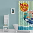 thumbnail image 5 of Cartoon For Phineas and Ferb Themed Shower Curtain for Bathroom Decor,Durable Waterproof Polyester Fabric,72x72 Inch with 12 Pack Hooks Washable Curtain Set, 5 of 5