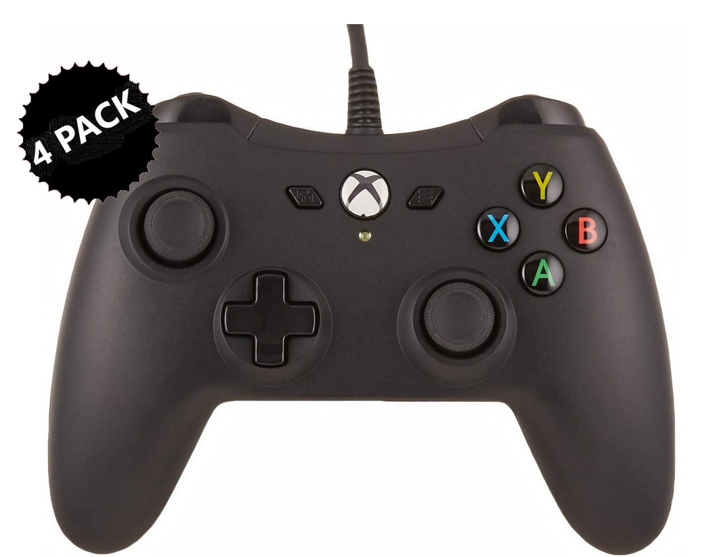4PACK Renewgoo Xbox One Wired Controller with 9.8 Feet USB Cable
