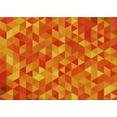 thumbnail image 1 of Ahgly Company Indoor Rectangle Patterned Neon Red Area Rugs, 2' x 3', 1 of 6