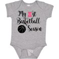 thumbnail image 3 of Inktastic My 1st Basketball Season Girls Baby Bodysuit, 3 of 5
